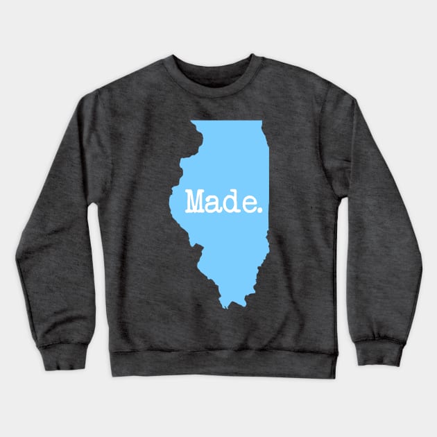 Illinois Made IL Blue Crewneck Sweatshirt by mindofstate